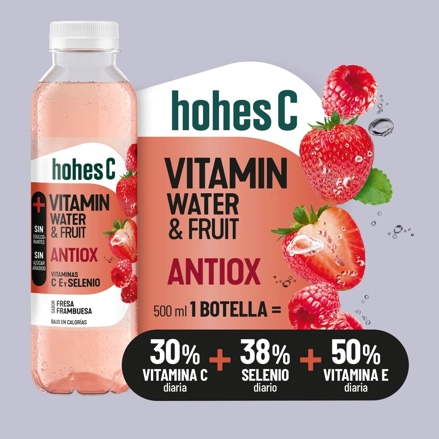 hohes C Pack de 3 sabores - Vitamin Water  - Pack de 6 (6x0,5L)