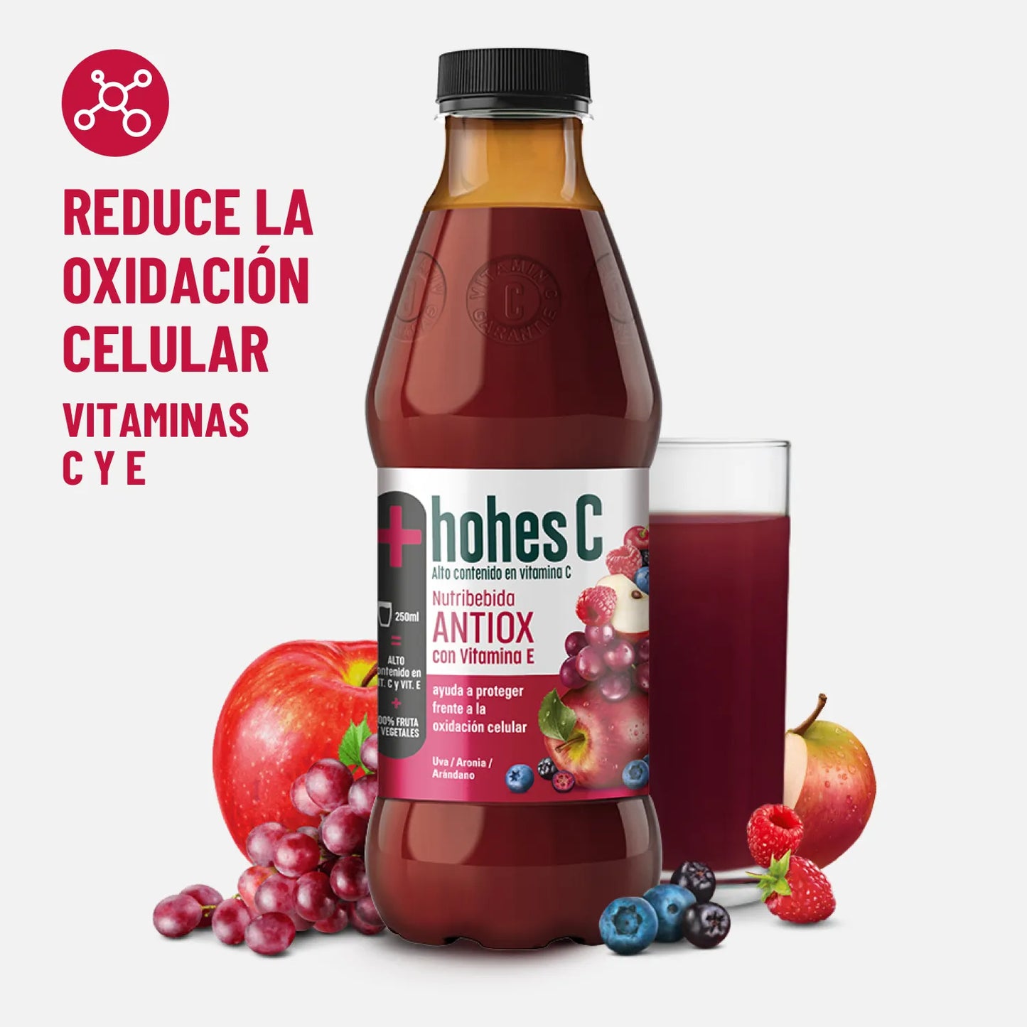 hohes C Nutribebida Antiox con Vitamina E - Pack de 6 (6x1L)