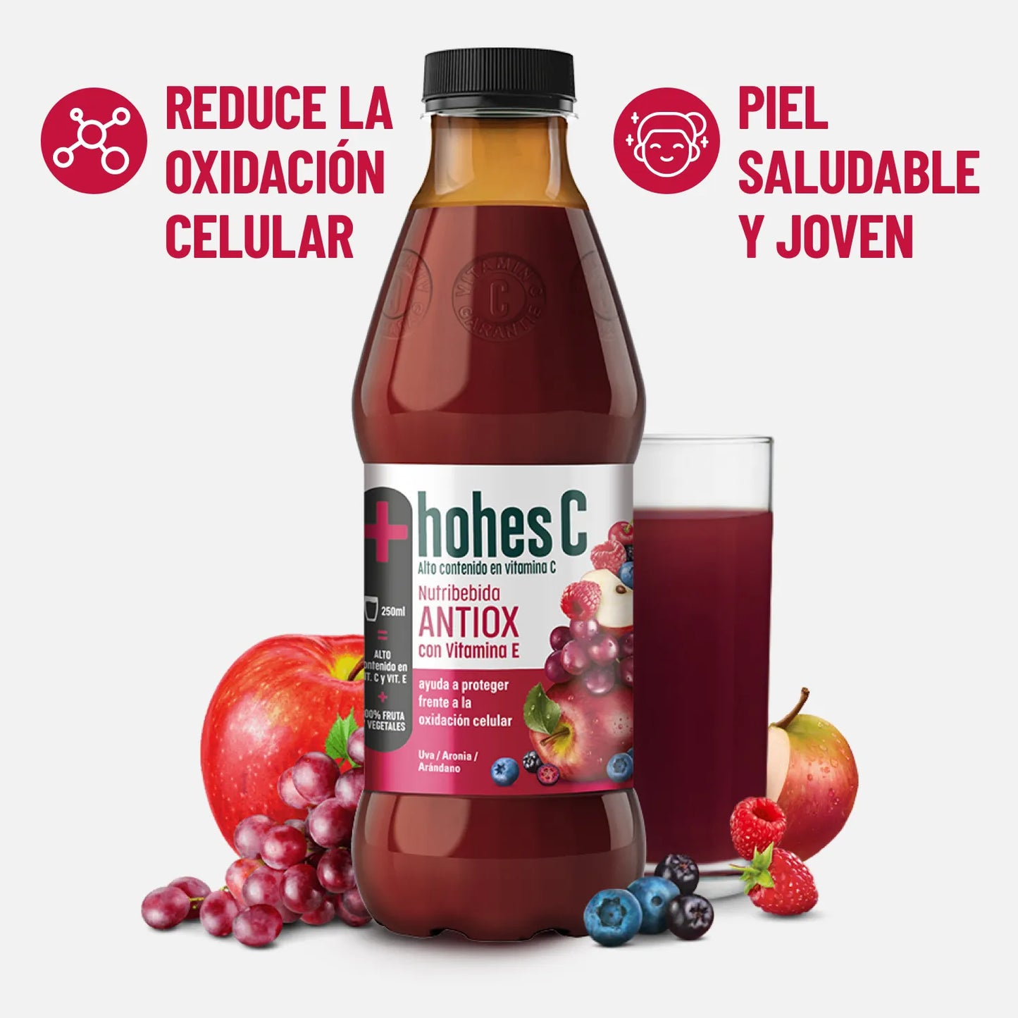 hohes C Nutribebida Antiox con Vitamina E - Pack de 6 (6x1L)