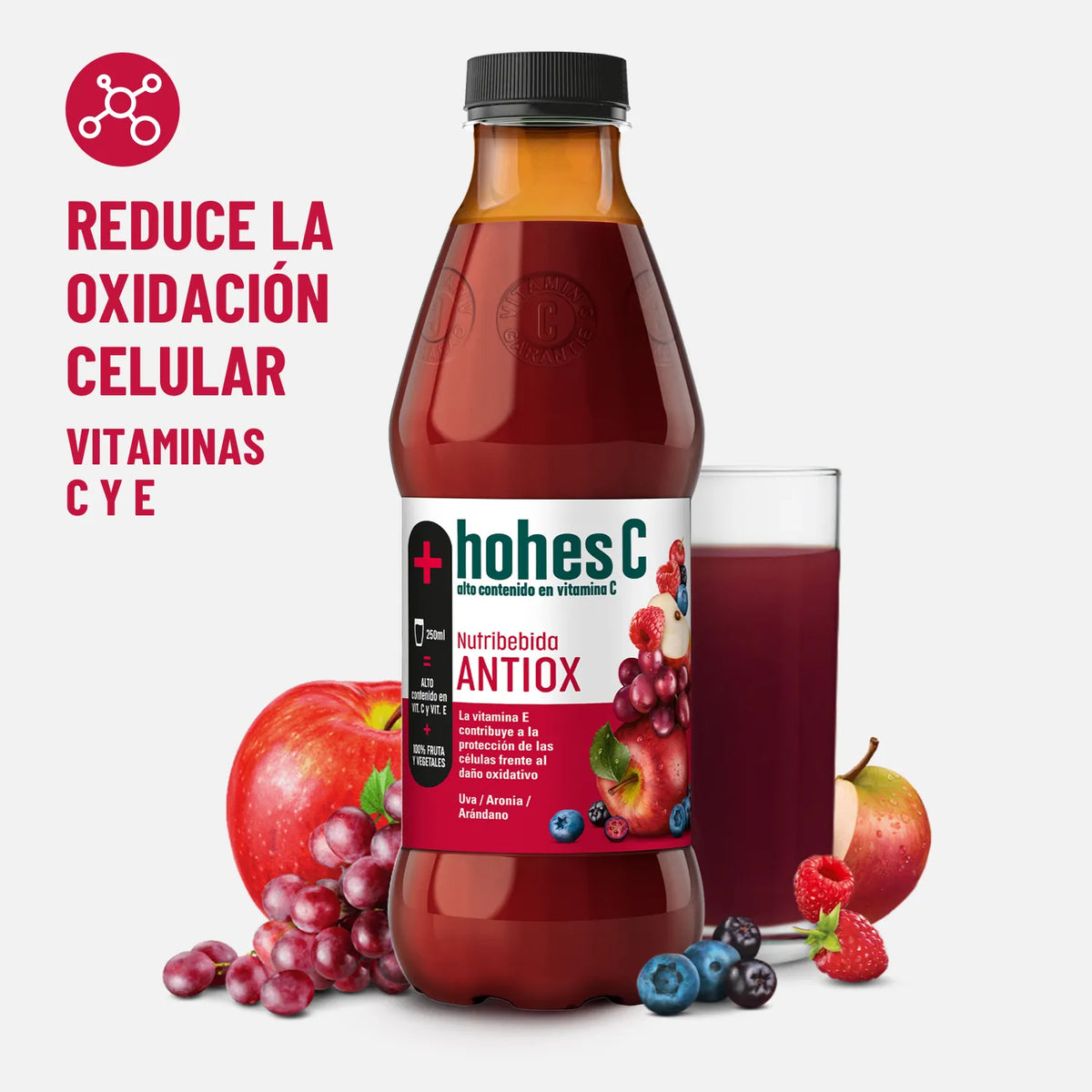 hohes C Nutribebida Antiox con Vitamina E - Pack de 6 (6x1L)