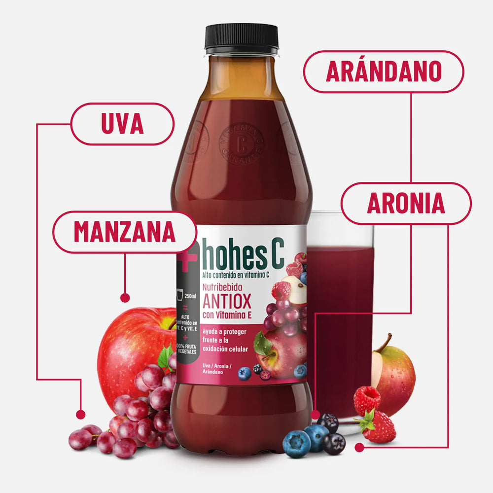 hohes C Nutribebida Antiox con Vitamina E - Pack de 6 (6x1L)