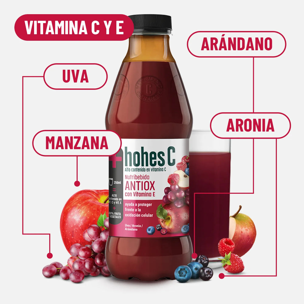 hohes C Nutribebida Antiox con Vitamina E - Pack de 6 (6x1L)