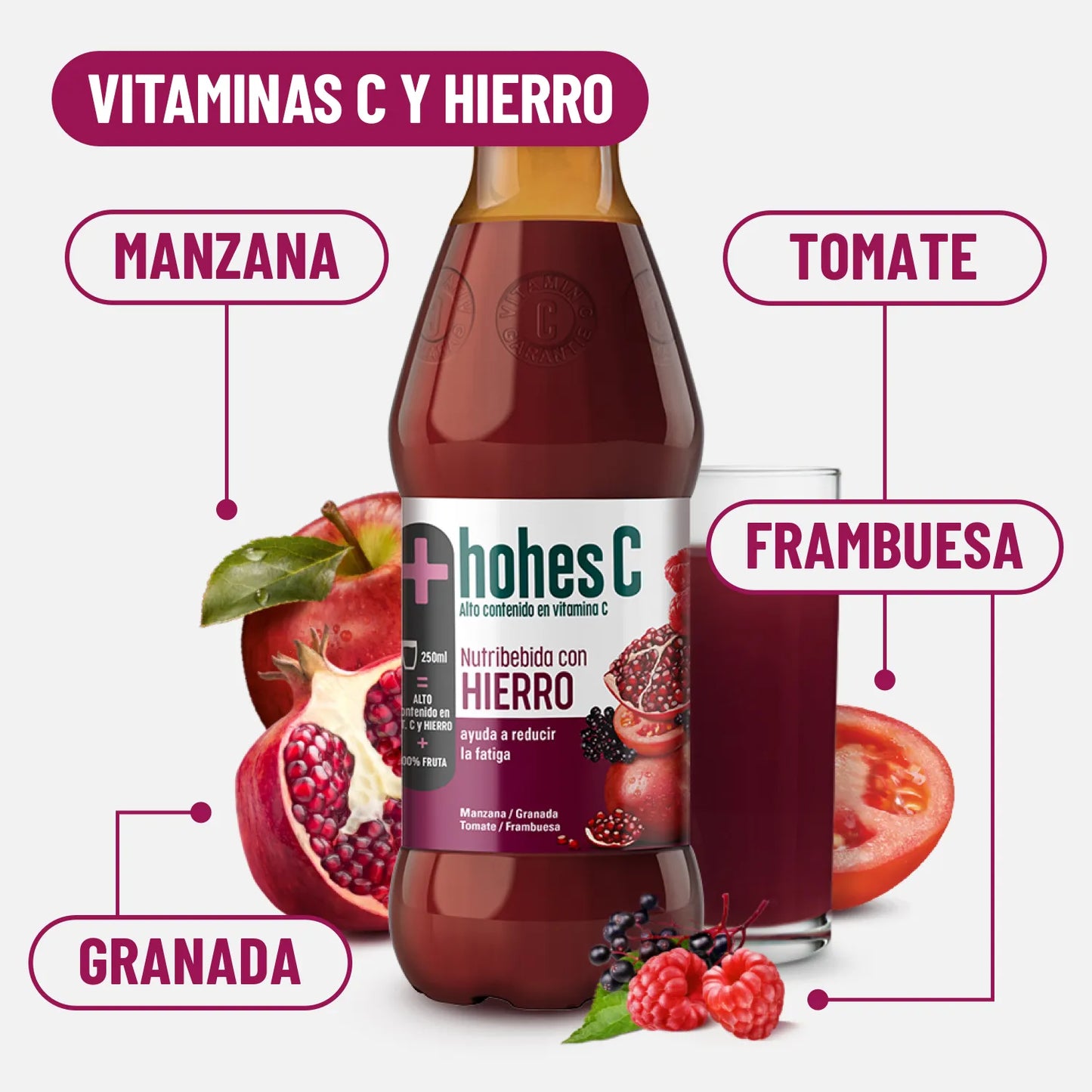 hohes C Nutribebida con Hierro - Pack de 6 (6x1L)