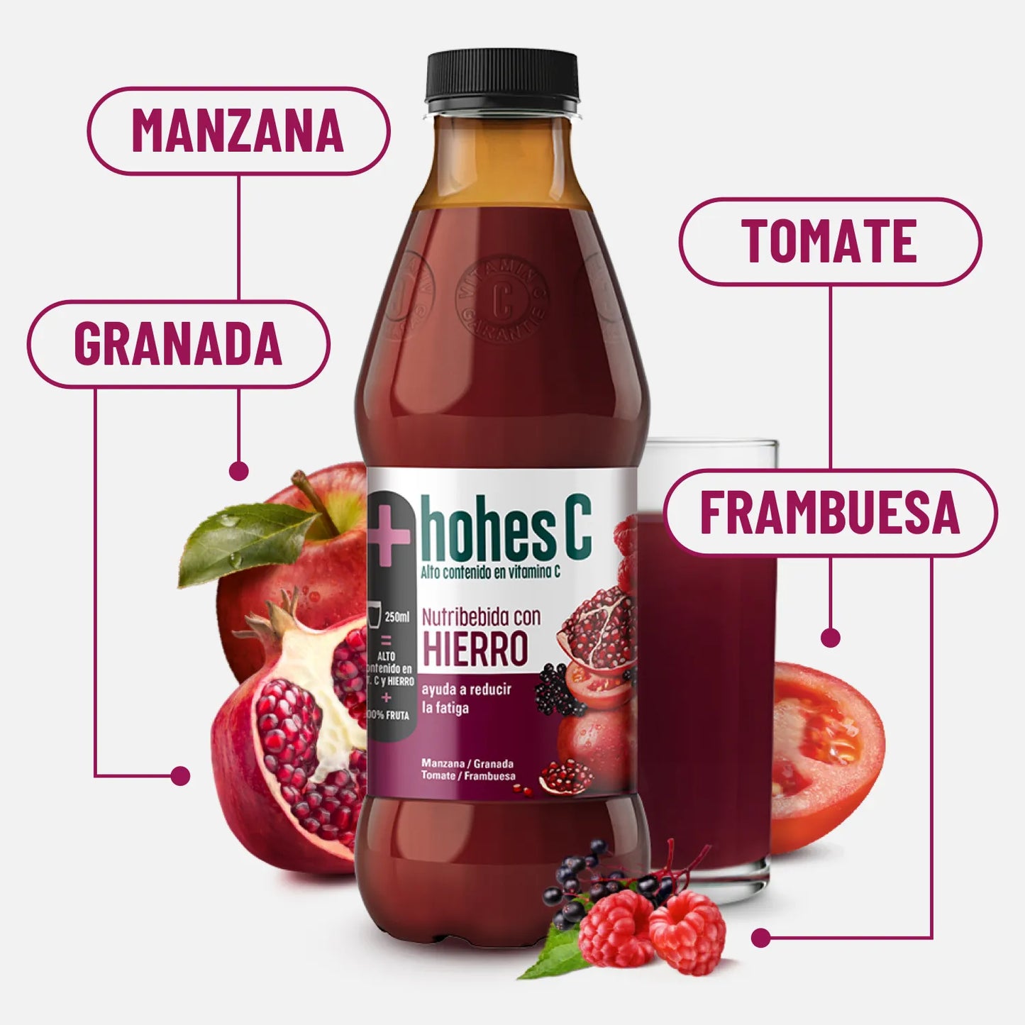 hohes C Nutribebida con Hierro - Pack de 6 (6x1L)