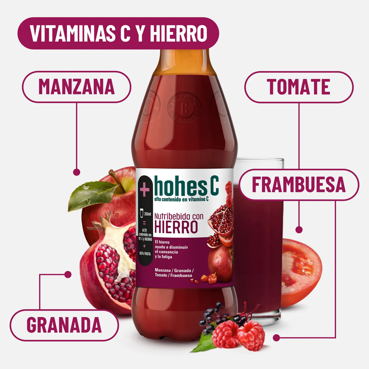 hohes C Nutribebida con Hierro - Pack de 6 (6x1L)