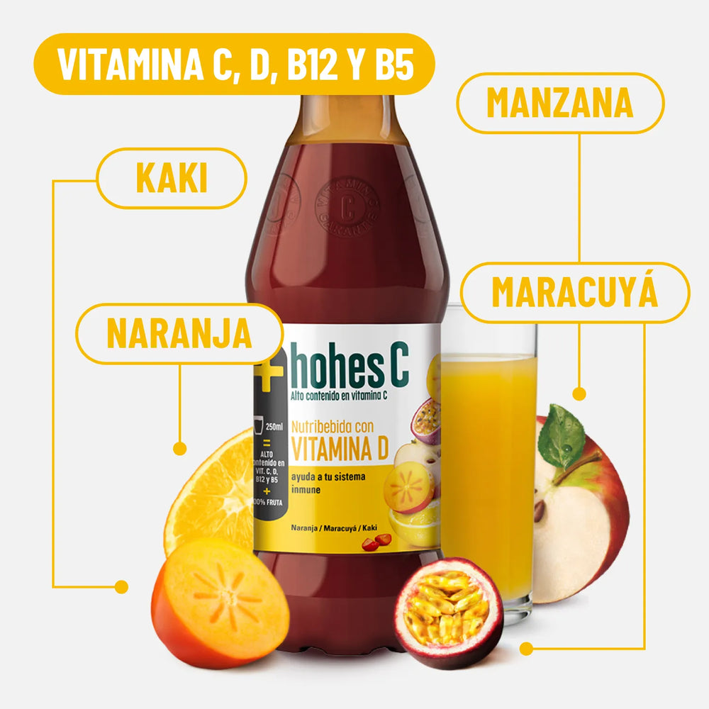 hohes C Nutribebida con Vitamina D - Pack de 6 (6x1L)