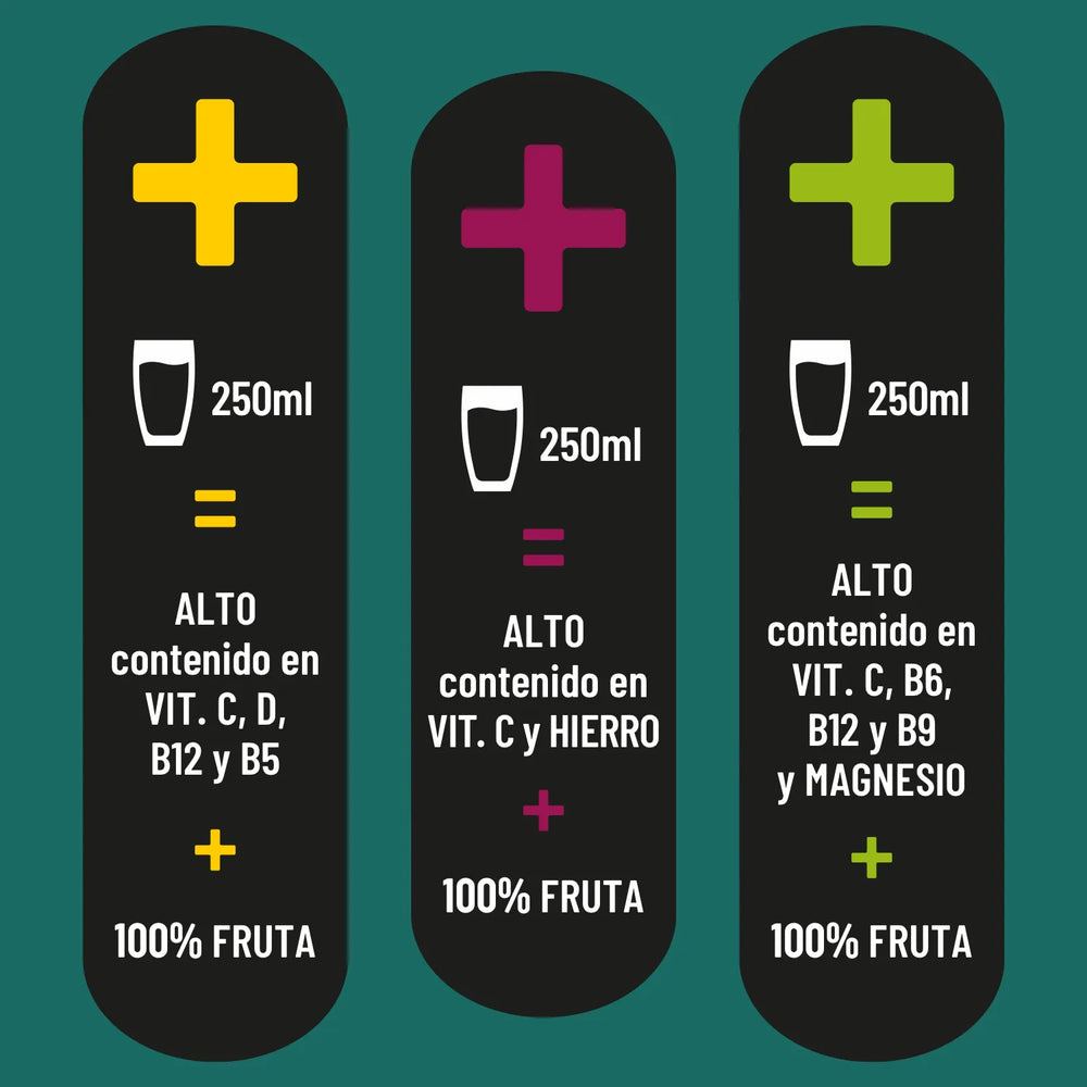 
                  
                    hohes C Pack 3 Sabores: Hierro, Vitamina D y Magnesio - Pack de 6 (6x1L)
                  
                