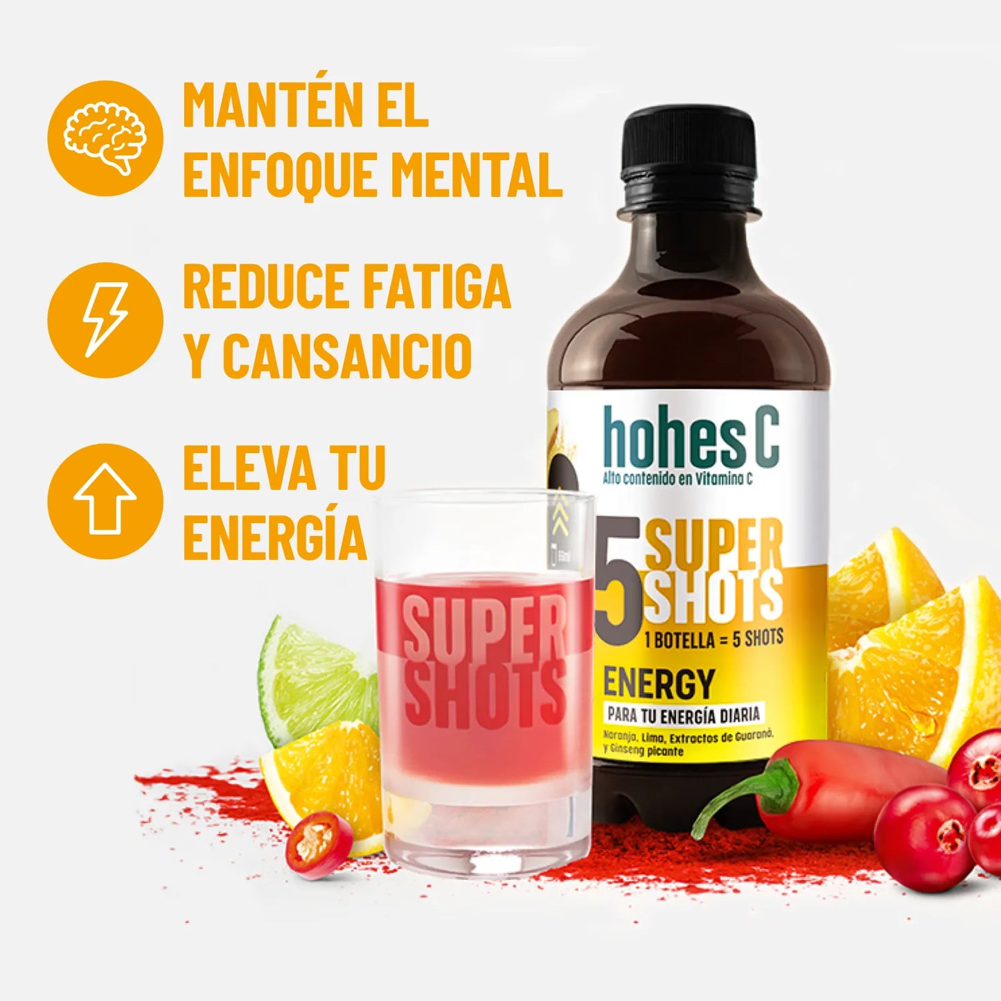 hohes C Super Shots Energy - Pack de 3 (3x0,33 L)
