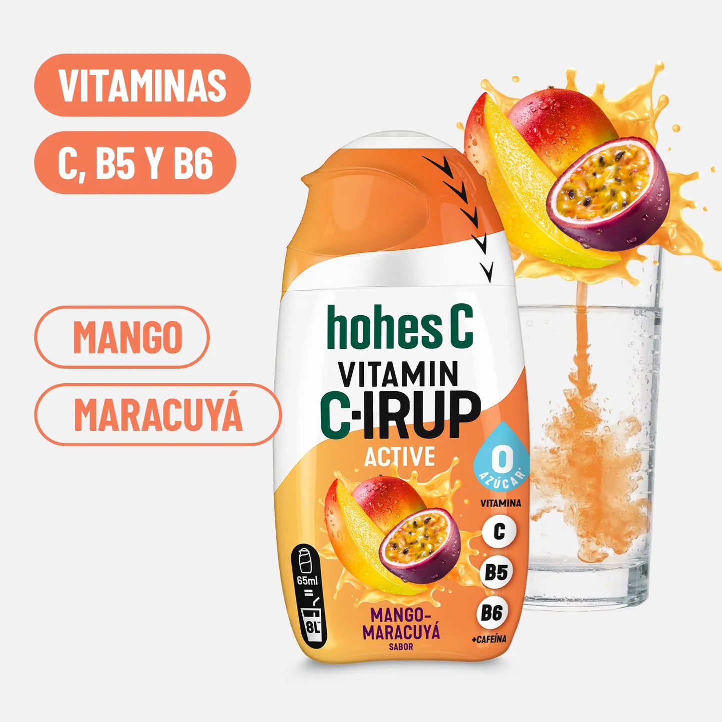 hohes C Vitamin C-IRUP Active - Pack de 8 (8x65ml)