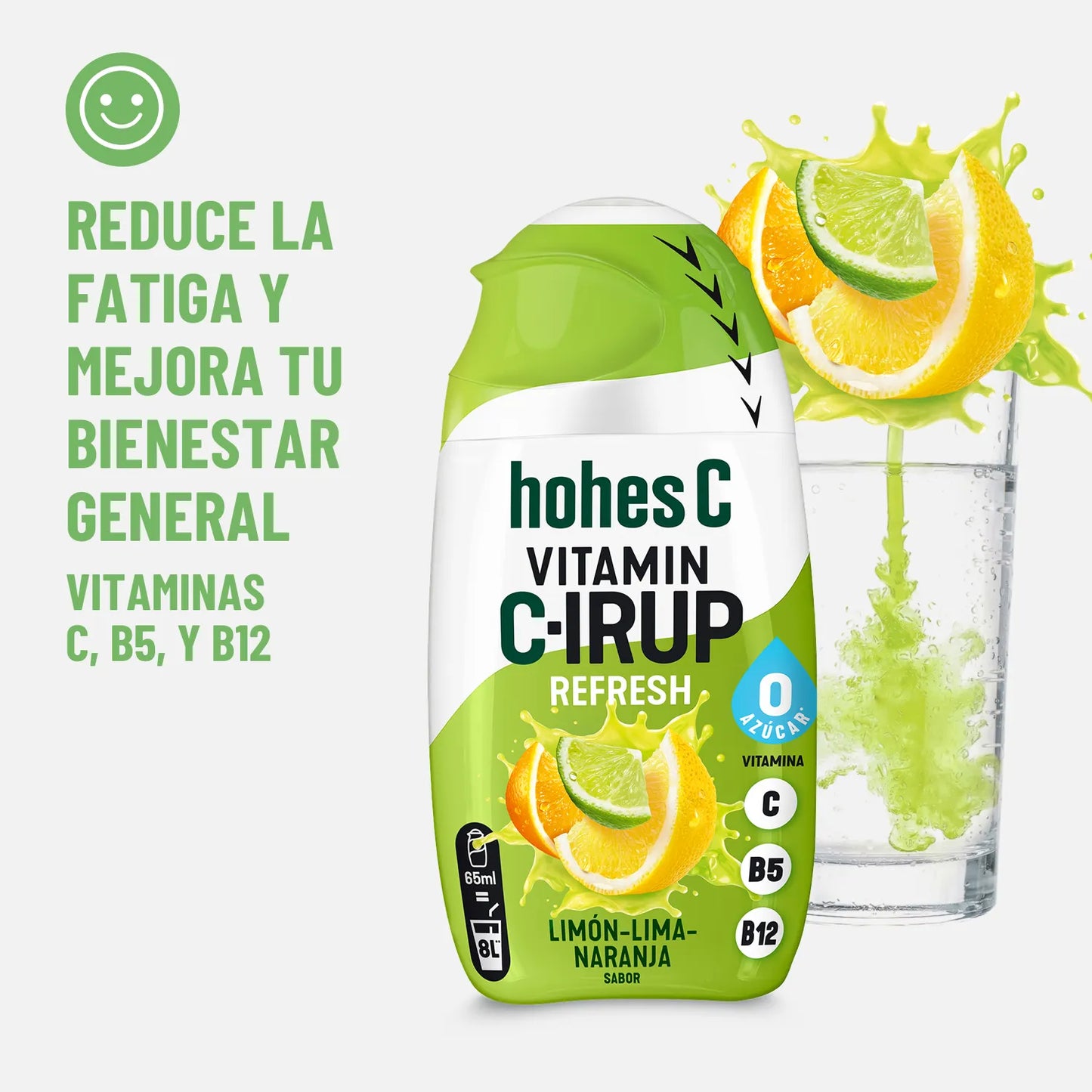 hohes C Vitamin C-IRUP Refresh - Pack de 8 (8x65ml)