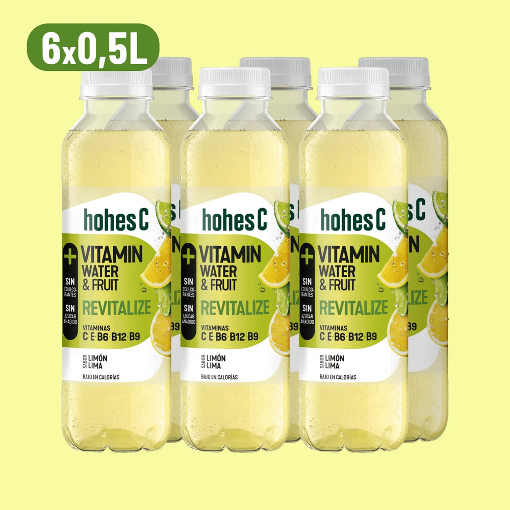 
                  
                    hohes C Vitamin Water Revitalize - Limón y Lima - Pack de 6 (6x0,5L)
                  
                